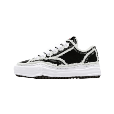 Maison Mihara Yasuhiro Peterson OG Sole Canvas Low Frayed Black