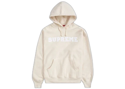 Supreme Collegiate Hooded Sweatshirt Natural