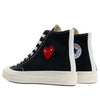 Converse Chuck Taylor All Star 70 Hi Comme des Garcons PLAY Single Heart Black