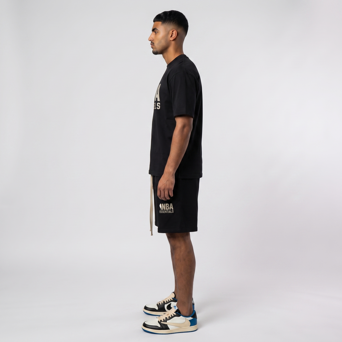 Fear of God Essentials NBA Black Grey Summer Set