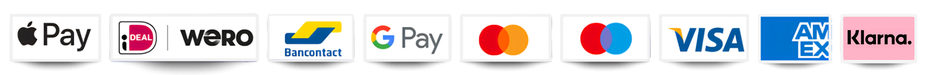 Betaal veilig met iDEAL, Wero, Bancontact, Apple Pay, Google Pay, Mastercard, Maestro, Visa, American Express en Klarna