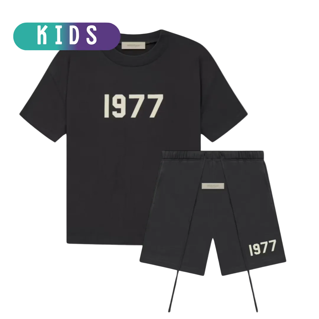 Kids Fear of God Essentials 1977 Iron Summer Set