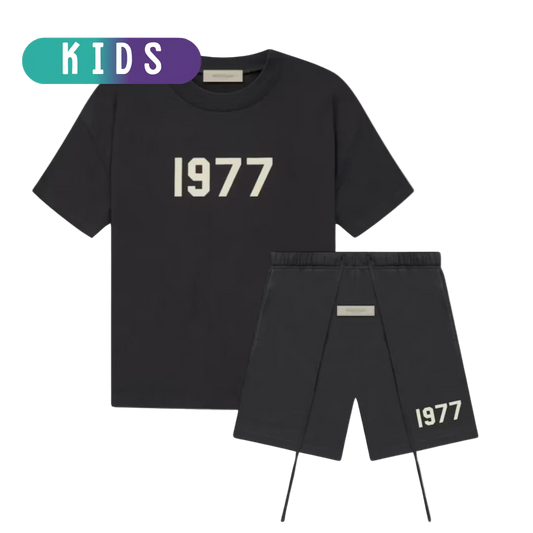 Kids Fear of God Essentials 1977 Iron Summer Set