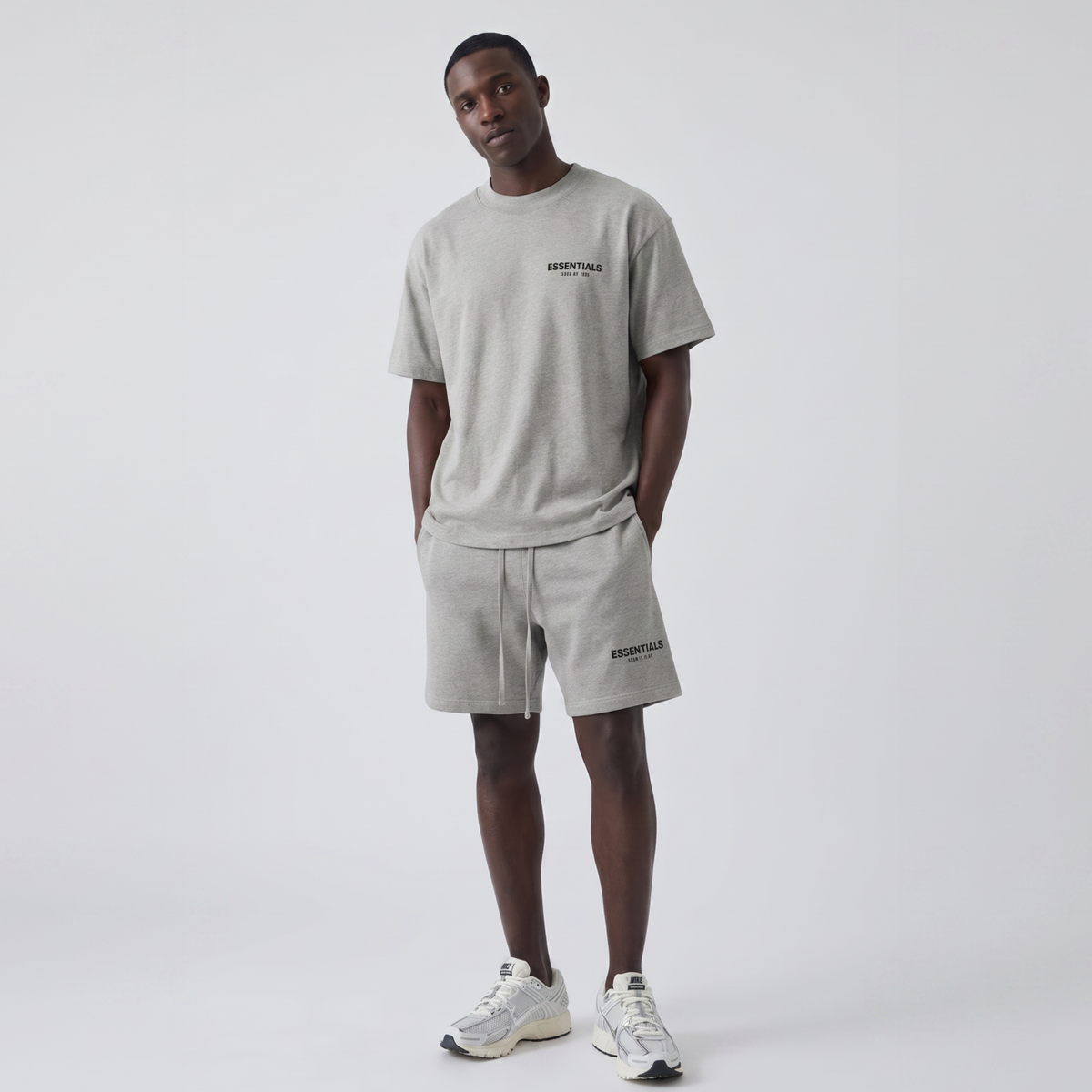 Fear of God Essentials Dark Oatmeal Summer Set