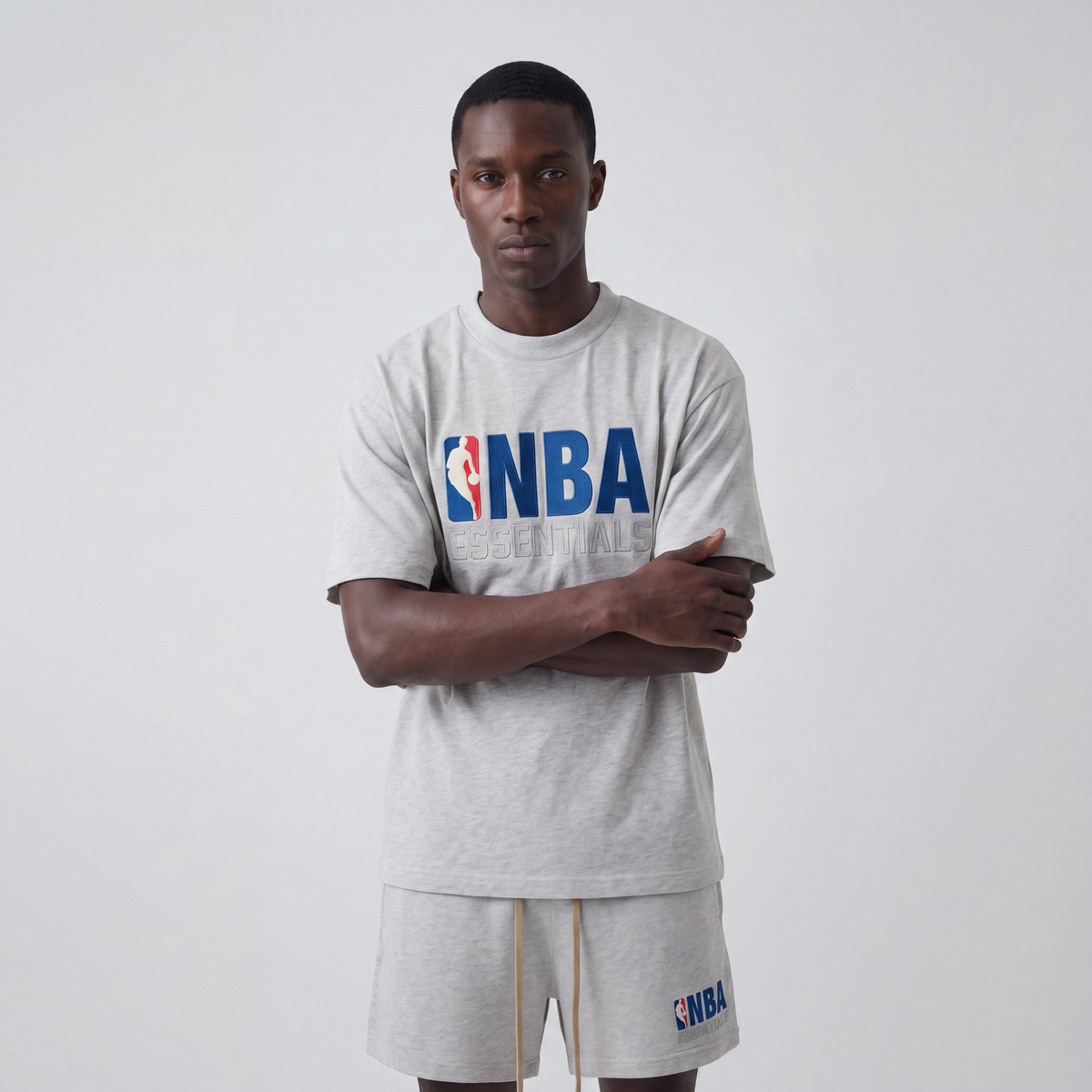 Fear of God Essentials NBA Light Heather Summer Set