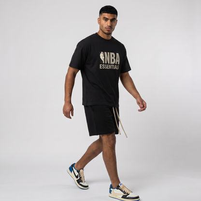 Fear of God Essentials NBA Black Grey Summer Set