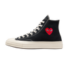 Converse Chuck Taylor All Star 70 Hi Comme des Garcons PLAY Single Heart Black
