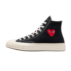 Converse Chuck Taylor All Star 70 Hi Comme des Garcons PLAY Single Heart Black