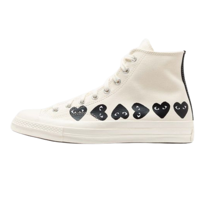Converse Chuck Taylor All Star 70 Hi Comme des Garcons PLAY Multi-Heart Milk