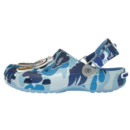 Crocs Classic Clog A Bathing Ape ABC Camo Blue