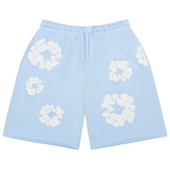 Denim Tears The Cotton Wreath Shorts Powder Blue