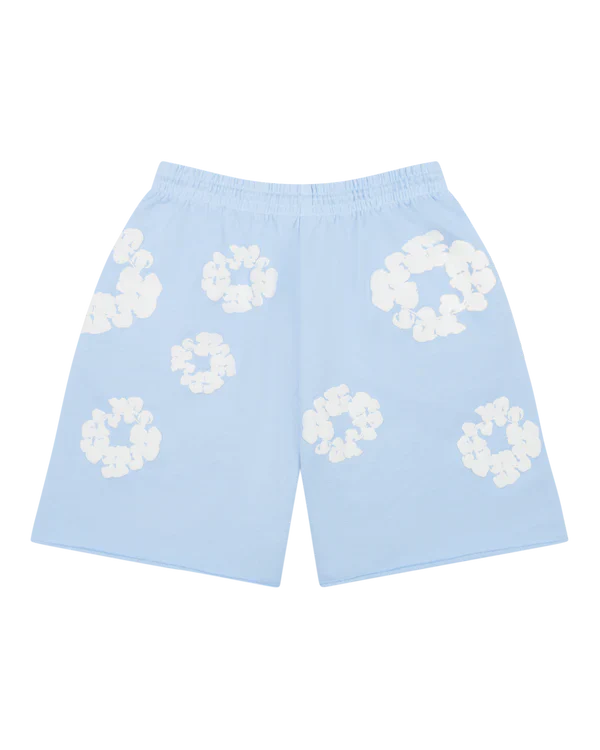 Denim Tears The Cotton Wreath Shorts Powder Blue