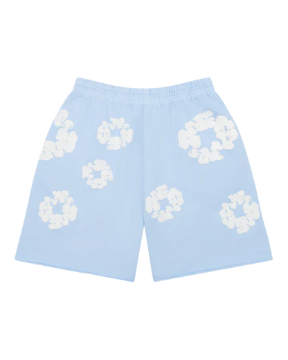 Denim Tears The Cotton Wreath Shorts Powder Blue
