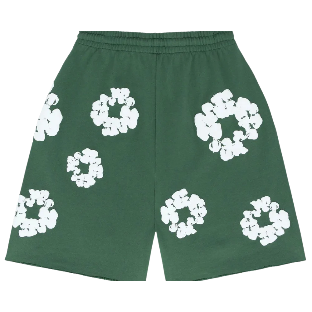 Denim Tears The Cotton Wreath Shorts Green