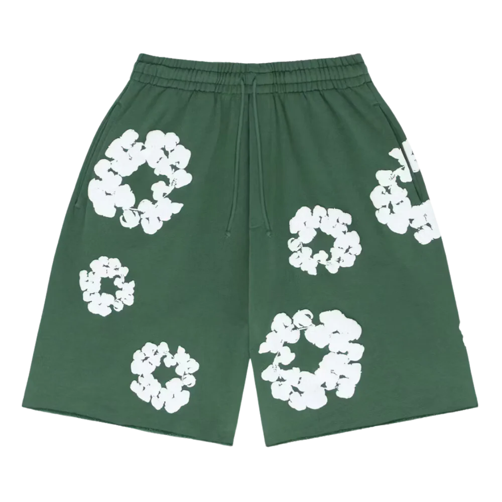 Denim Tears The Cotton Wreath Shorts Green