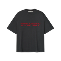 Fear of God Essentials 90s Iron Grey Red T-Shirt