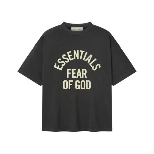 Fear of God Essentials Campus 90's Faded Black T-shirt