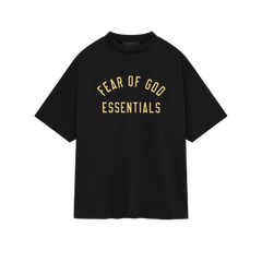 Fear of God Essentials FW24 Black Yellow T-shirt