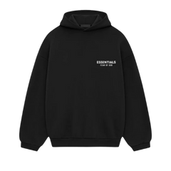 Fear of God Essentials FW24 Black White Hoodie
