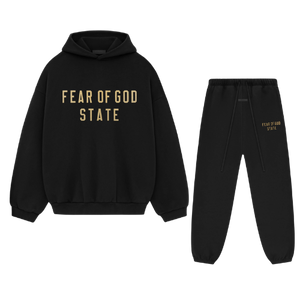 Fear of God Essentials FW24 Black Yellow State Full set