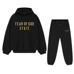 Fear of God Essentials FW24 Black Yellow State Full set