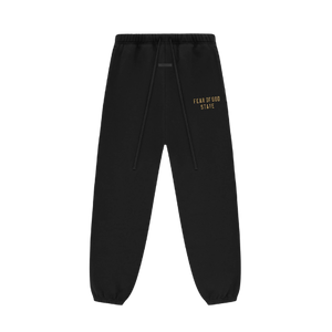Fear of God Essentials FW24 Black Yellow State Pants