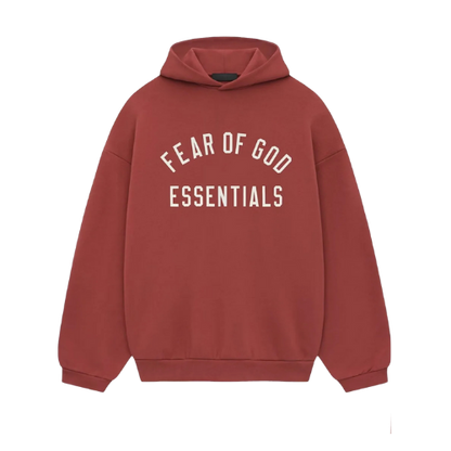 Fear of God Essentials FW24 Crimson Hoodie