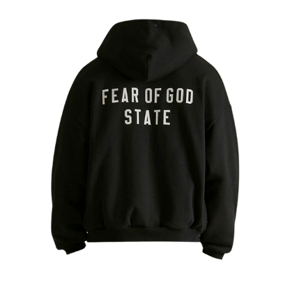 Fear of God Essentials FW24 Heavy Fleece Full Zip Hoodie Black