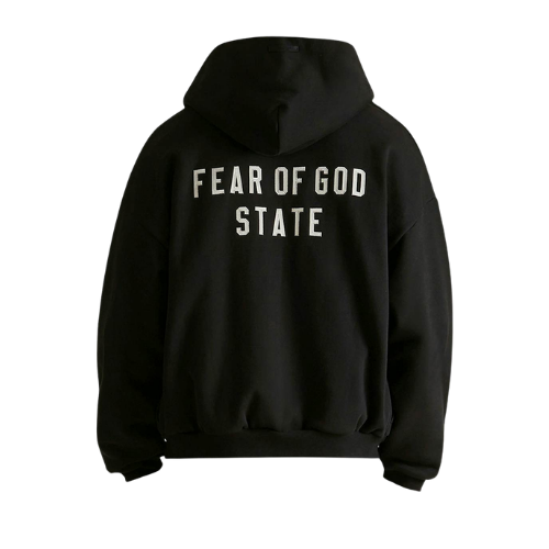 Fear of God Essentials FW24 Heavy Fleece Full Zip Hoodie Black