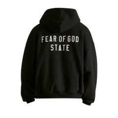 Fear of God Essentials FW24 Heavy Fleece Full Zip Hoodie Black
