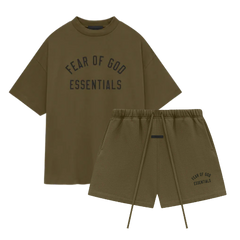 Fear of God Essentials FW24 Olive Summer Set