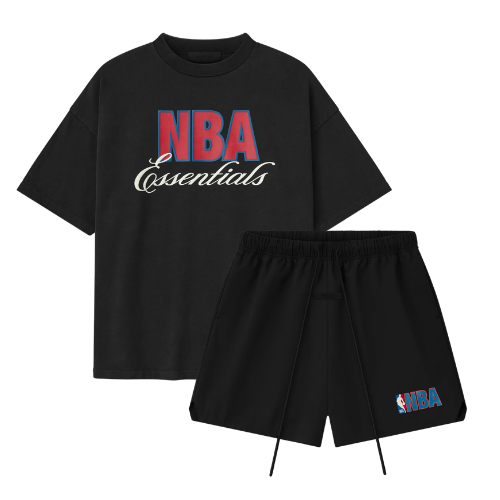 Fear of God Essentials NBA 90's Black Summer Set