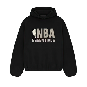 Fear of God Essentials NBA Black Grey Hoodie