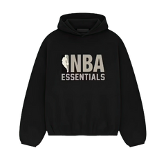 Fear of God Essentials NBA Black Grey Hoodie