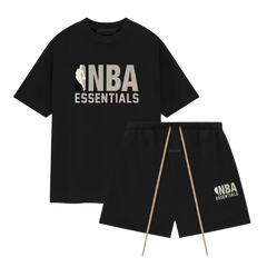 Fear of God Essentials NBA Black Grey Summer Set