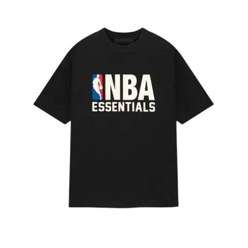 Fear of God Essentials NBA Black White T-shirt