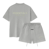 Fear of God Essentials FW25 Concrete Heather Summer Set
