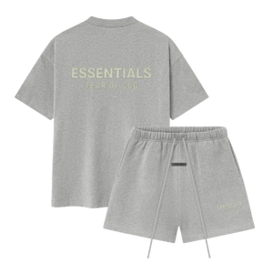 Fear of God Essentials FW25 Concrete Heather Summer Set