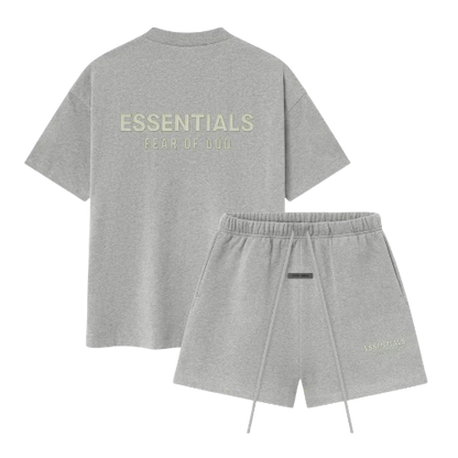 Fear of God Essentials FW25 Concrete Heather Summer Set