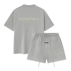 Fear of God Essentials FW25 Concrete Heather Summer Set