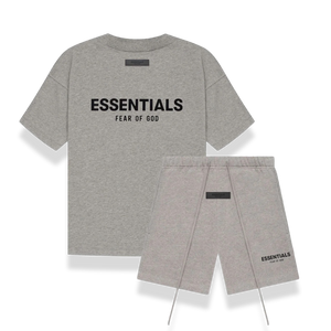 Kids Fear of God Essentials Dark Oatmeal Summer set