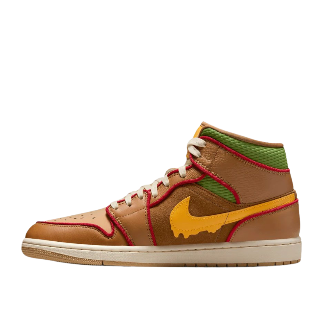 Jordan 1 Mid SE Cheeseburger
