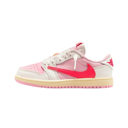 Jordan 1 Retro Low OG SP Travis Scott Sail Tropical Pink (PS)