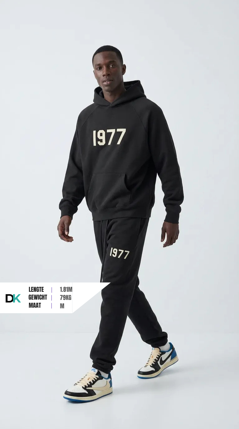 Fear of God Essentials 1977 Iron Black Full set