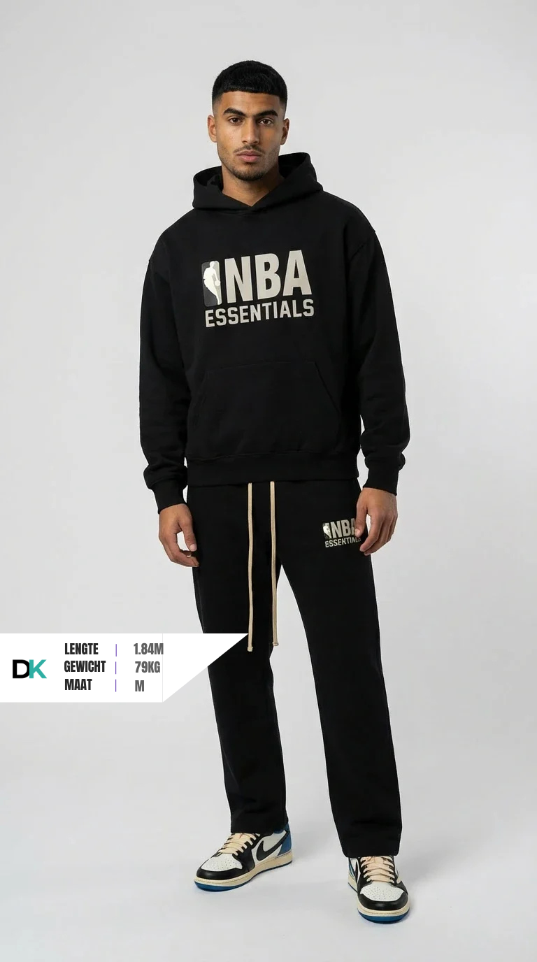 Fear of God Essentials NBA Black Grey Full set