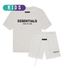 Kids Fear of God Essentials Light Oatmeal Summer set