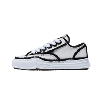 Maison Mihara Yasuhiro Peterson OG Sole Canvas Low Frayed White Black