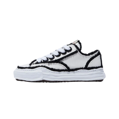 Maison Mihara Yasuhiro Peterson OG Sole Canvas Low Frayed White Black