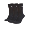 Nike Everyday Cushioned Sports Socks 3 Pack Black