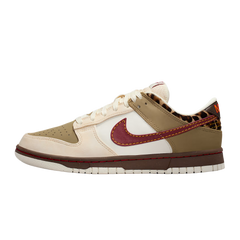 Nike Dunk Low Retro Khaki Team Red Pearl White